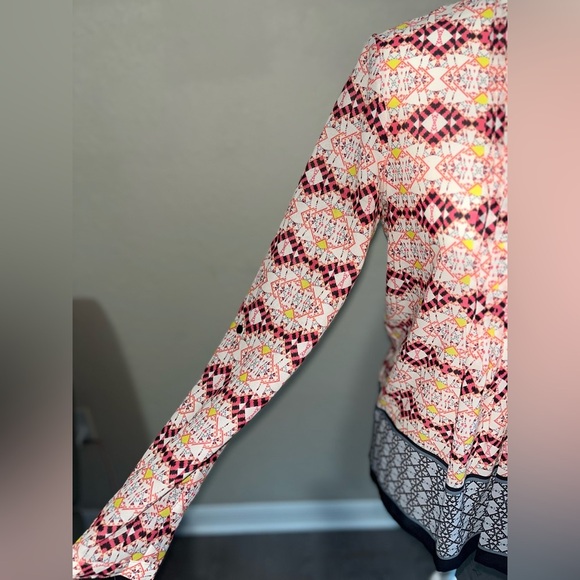 Anthropologie HD in Paris ‘Kaveri’ Pink Printed Blouse - Picture 3 of 14